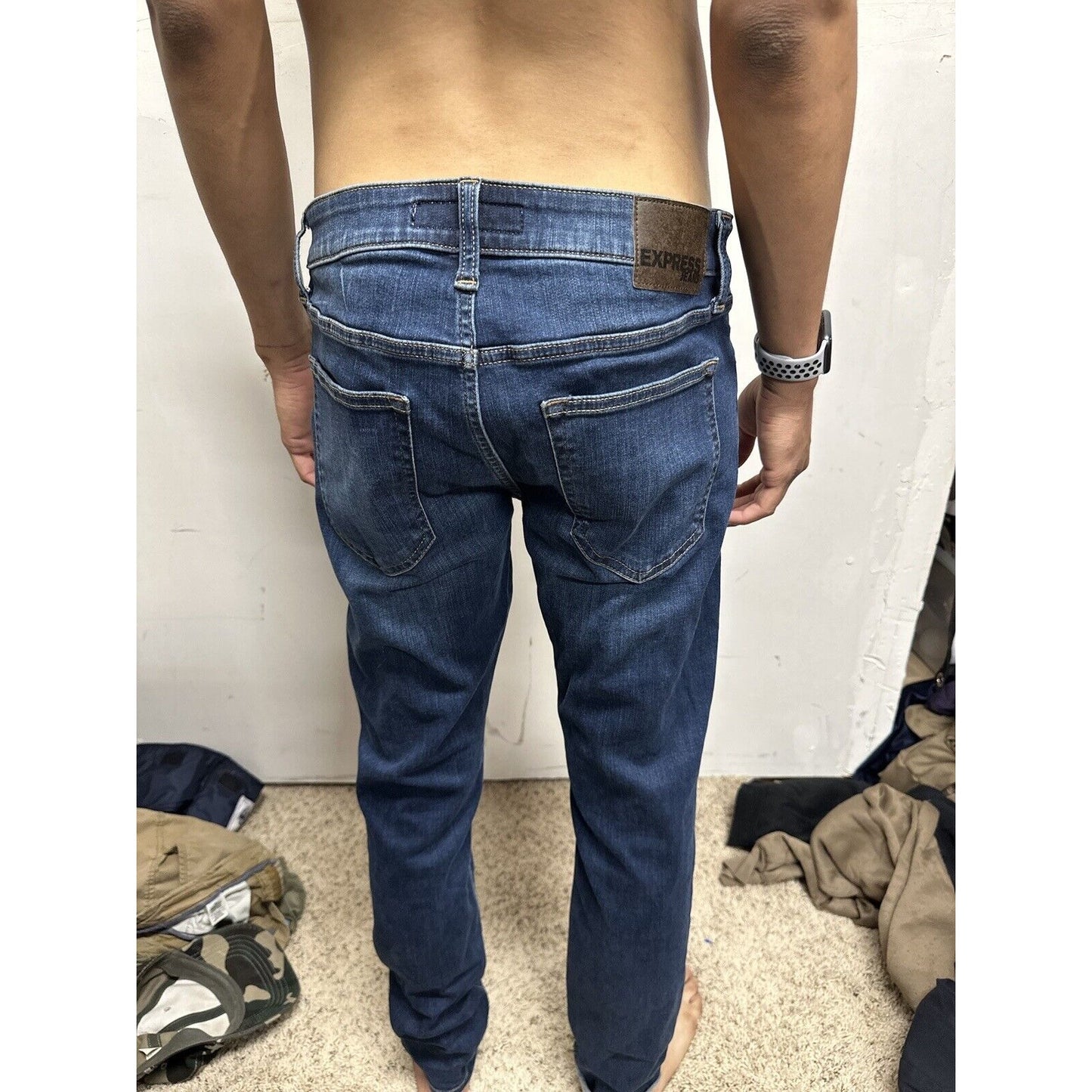 Men’s Skinny Express Jeans Blue 32 X 32