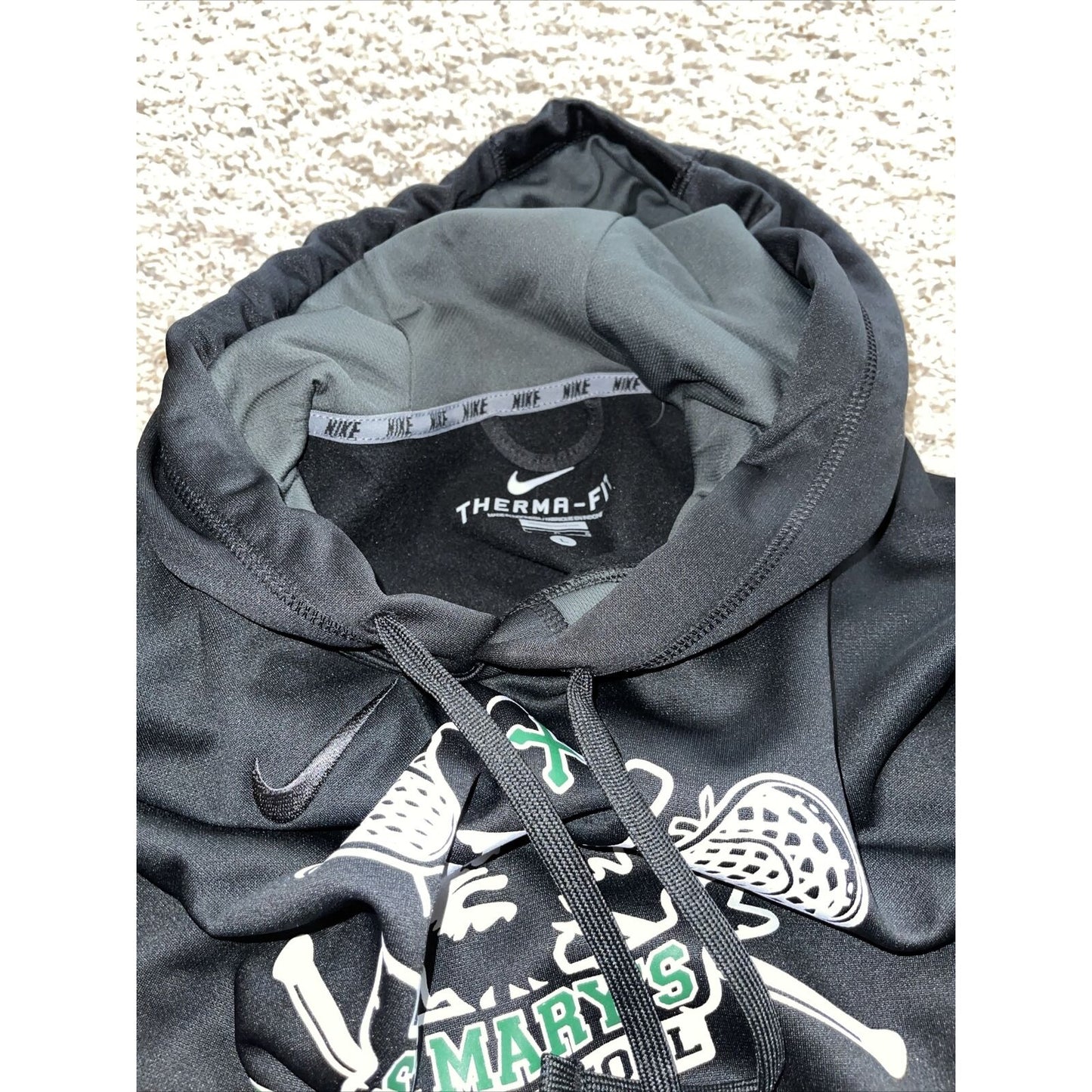 Men’s St. Mary’s High School Lacrosse Nike Black Hoodie Large