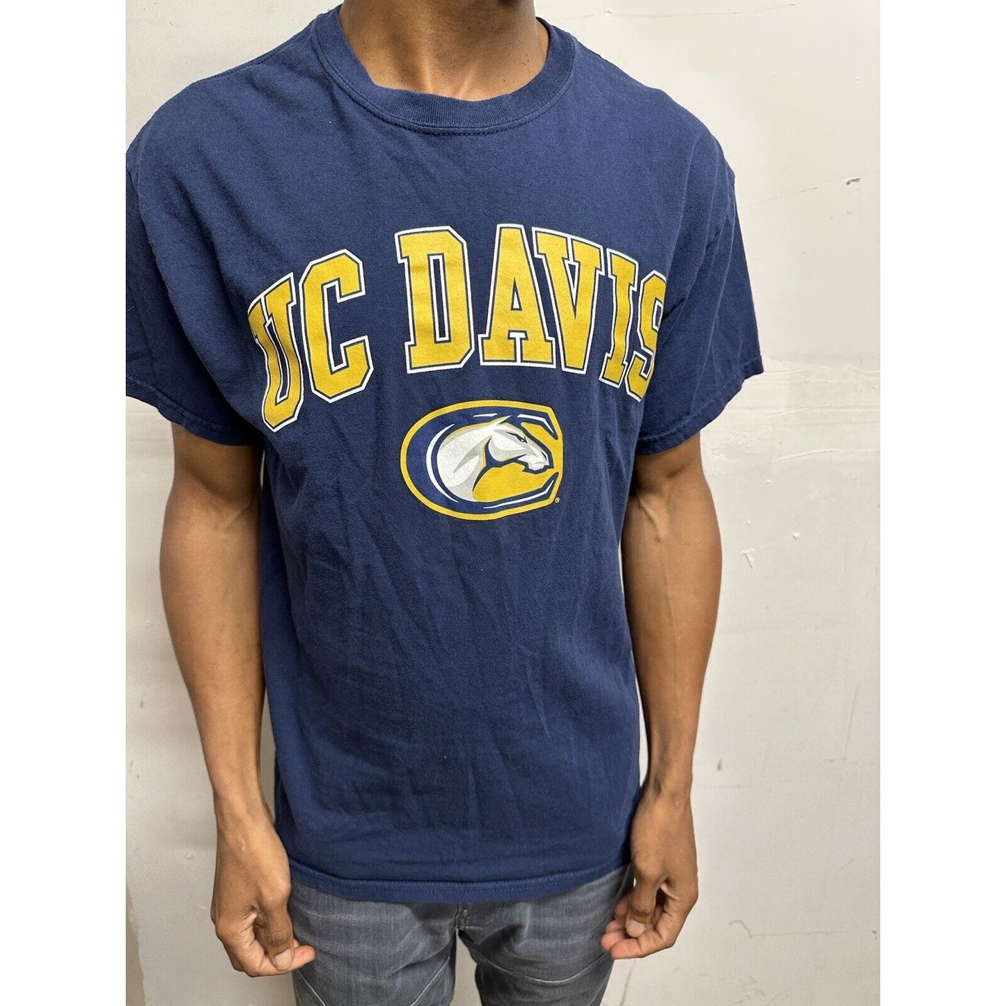 Men‘s Dark Blue Fantastics Large UC Davis University Of California Tshirt