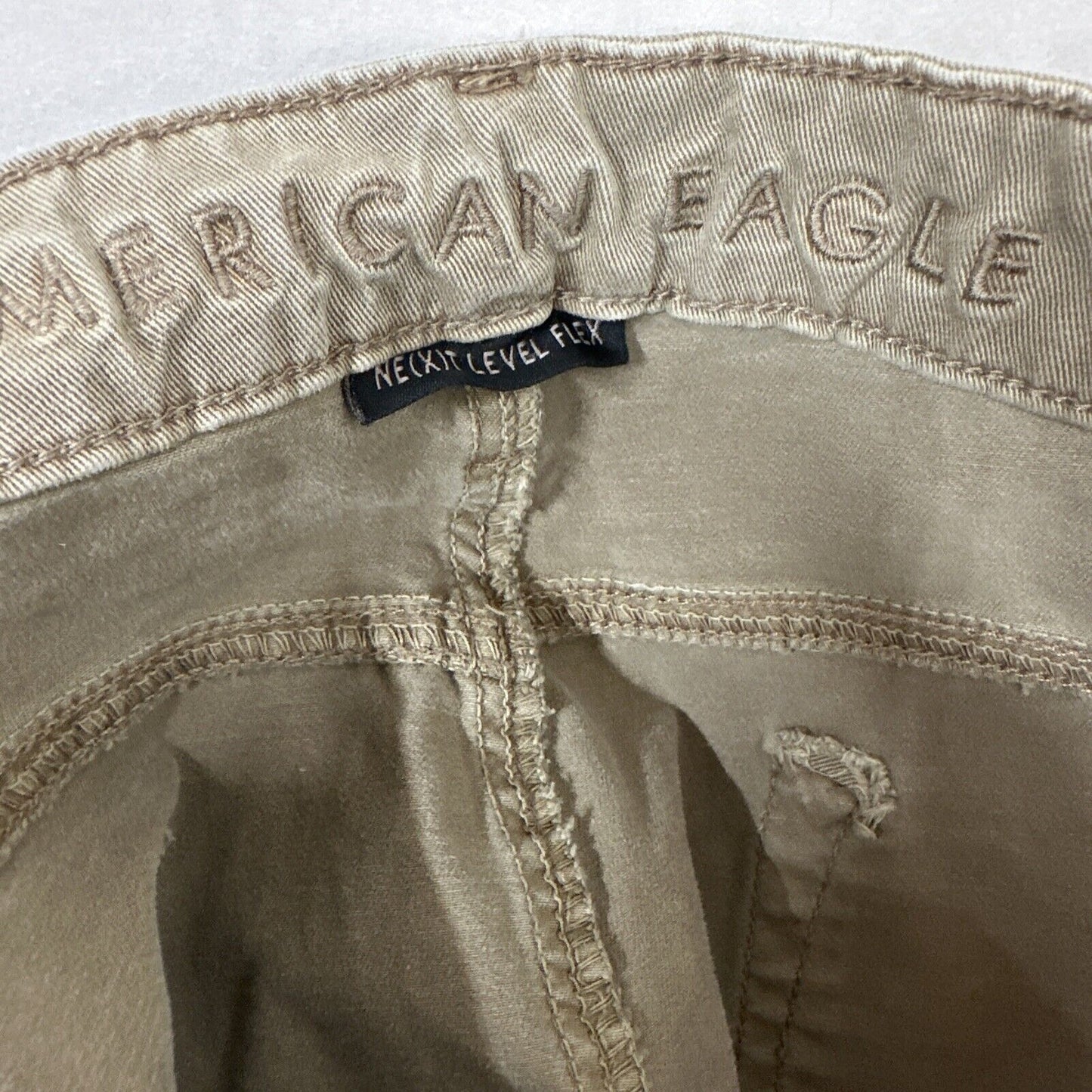 Men’s Khaki American Eagle Next Level Flex 34x30 Jeans Pants