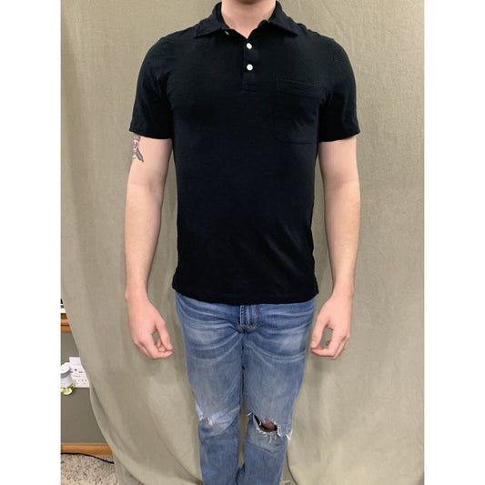 GOODFELLOW & CO BLACK SHORT SLEEVE MEN'S POLO SIZE SMALL