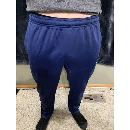 Men’s Nike Blue Warm-up Exercise Running Pants With Pockets