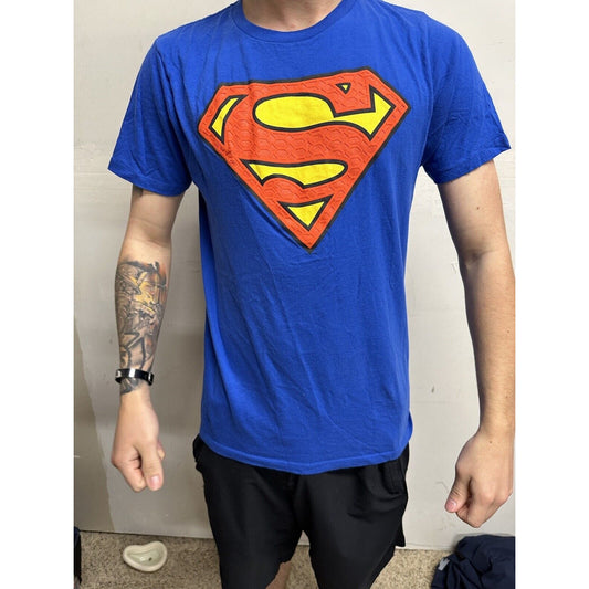 Boy’s XXL (18) Blue Super Man Shirt