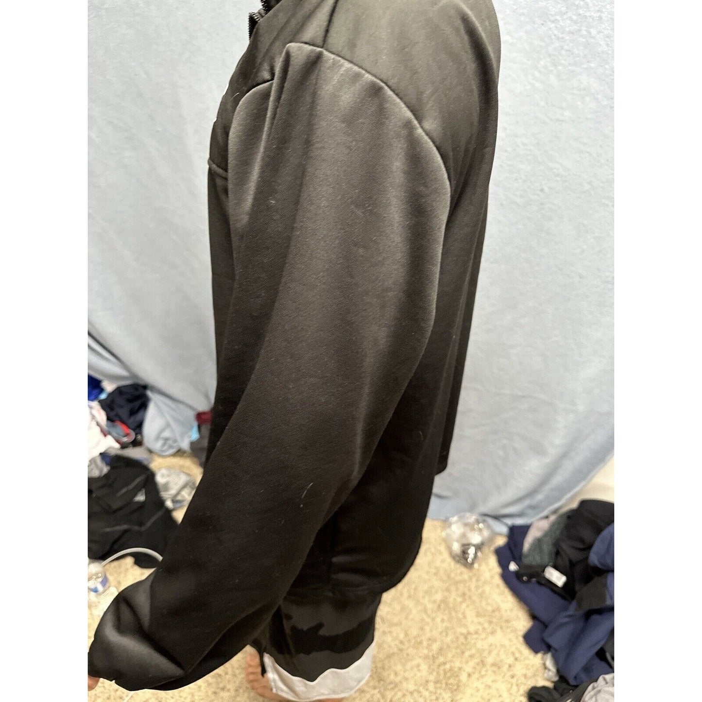 Men’s Black Full Zip XL Us Olympics Committee Jacket Black