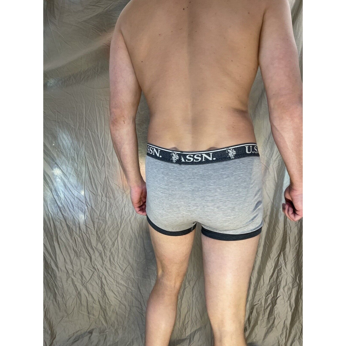 men's u.s. polo assn small Dark And Light gray boxer briefs