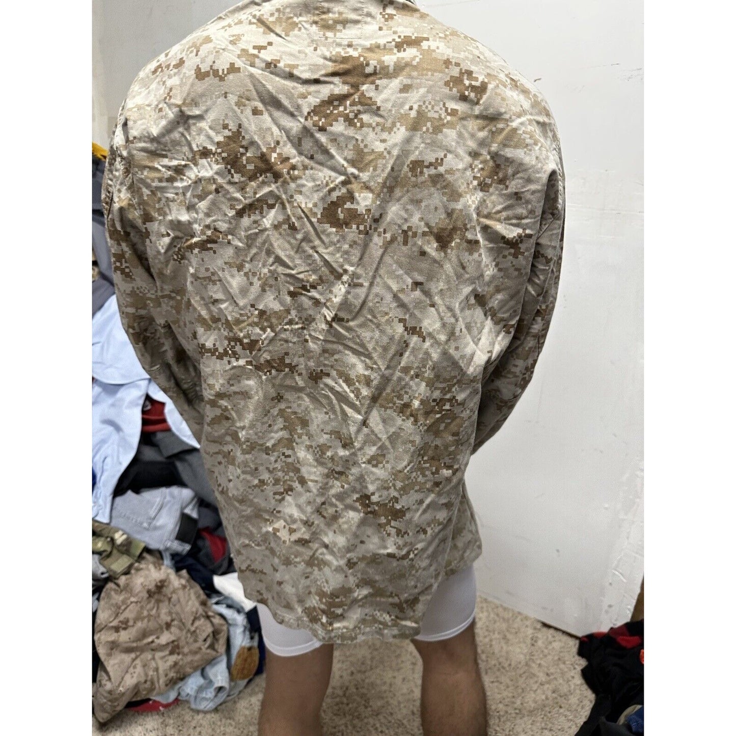 Men’s USMC Marine Corps Blouse Top Uniform Large Short