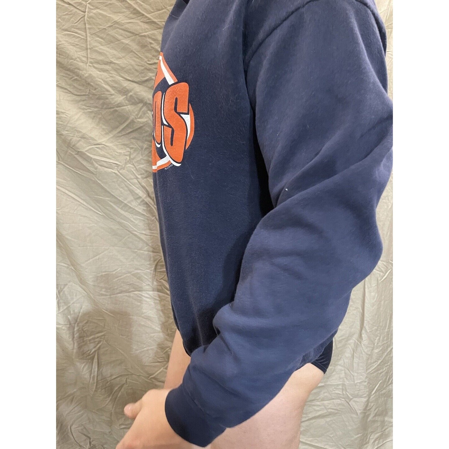 Men's navy blue xl denver broncos CSA pullover sweatshirt