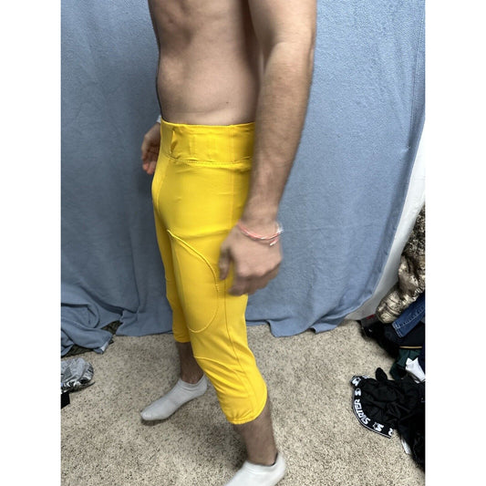 Men’s Rawlings Football Pants Yellow Medium Nylon Spandex