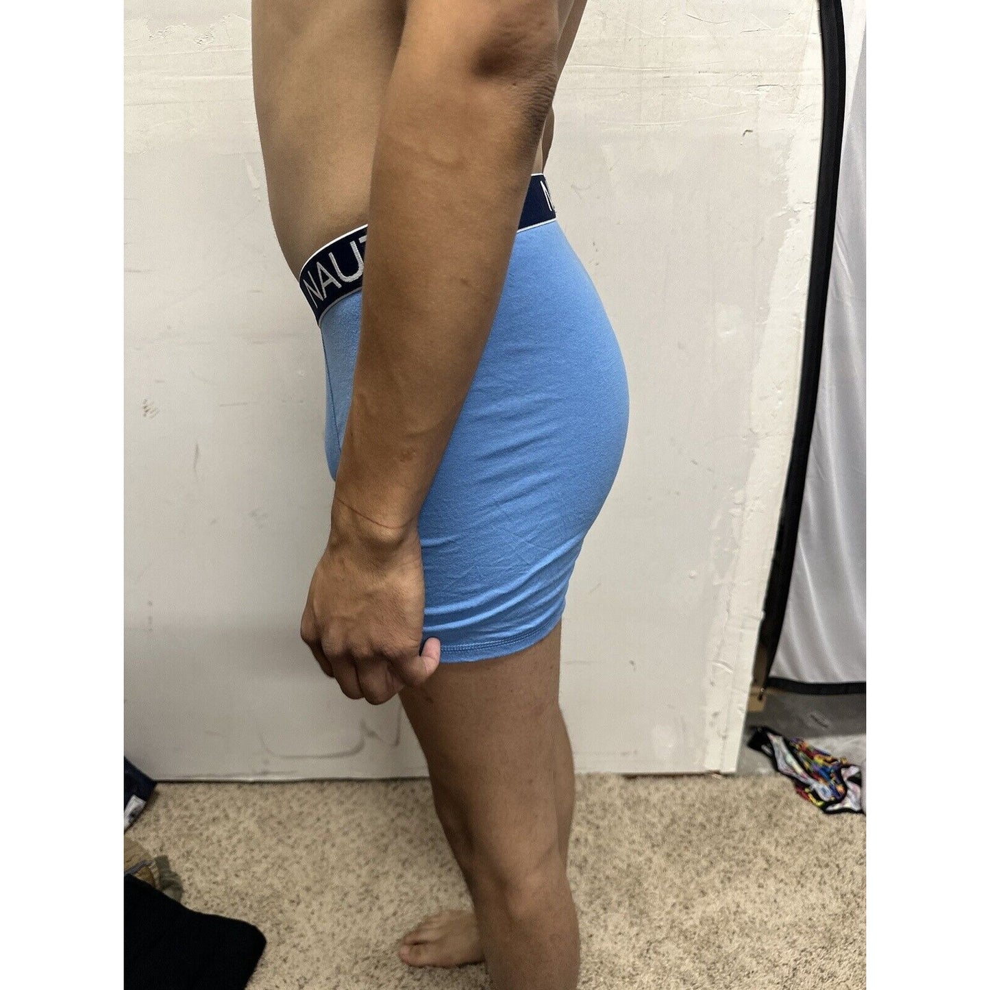 Men’s Nautica Light Blue Boxer Briefs Medium