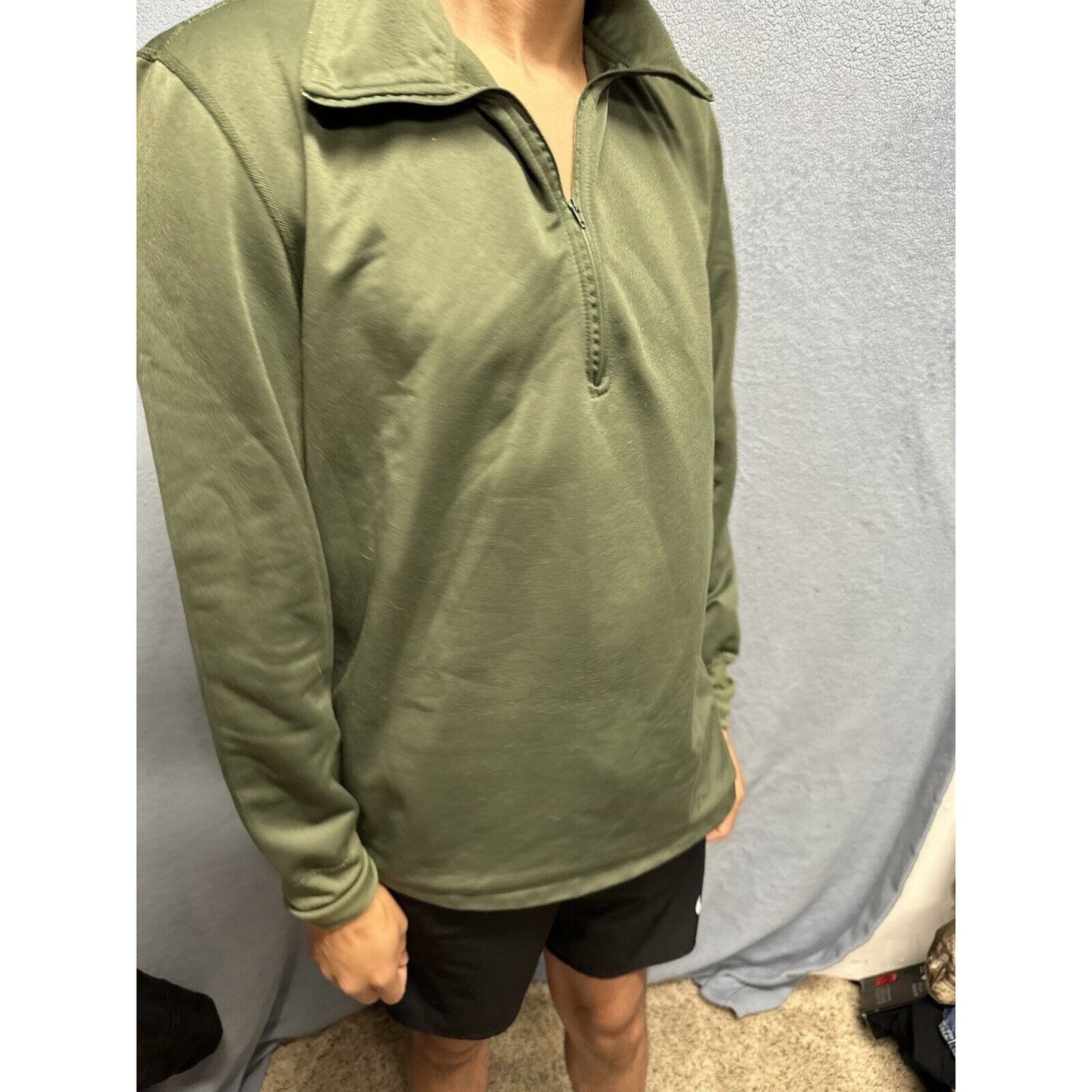Men’s Military Army USAF Medium Green Sleeping Shirt Heat Retentive