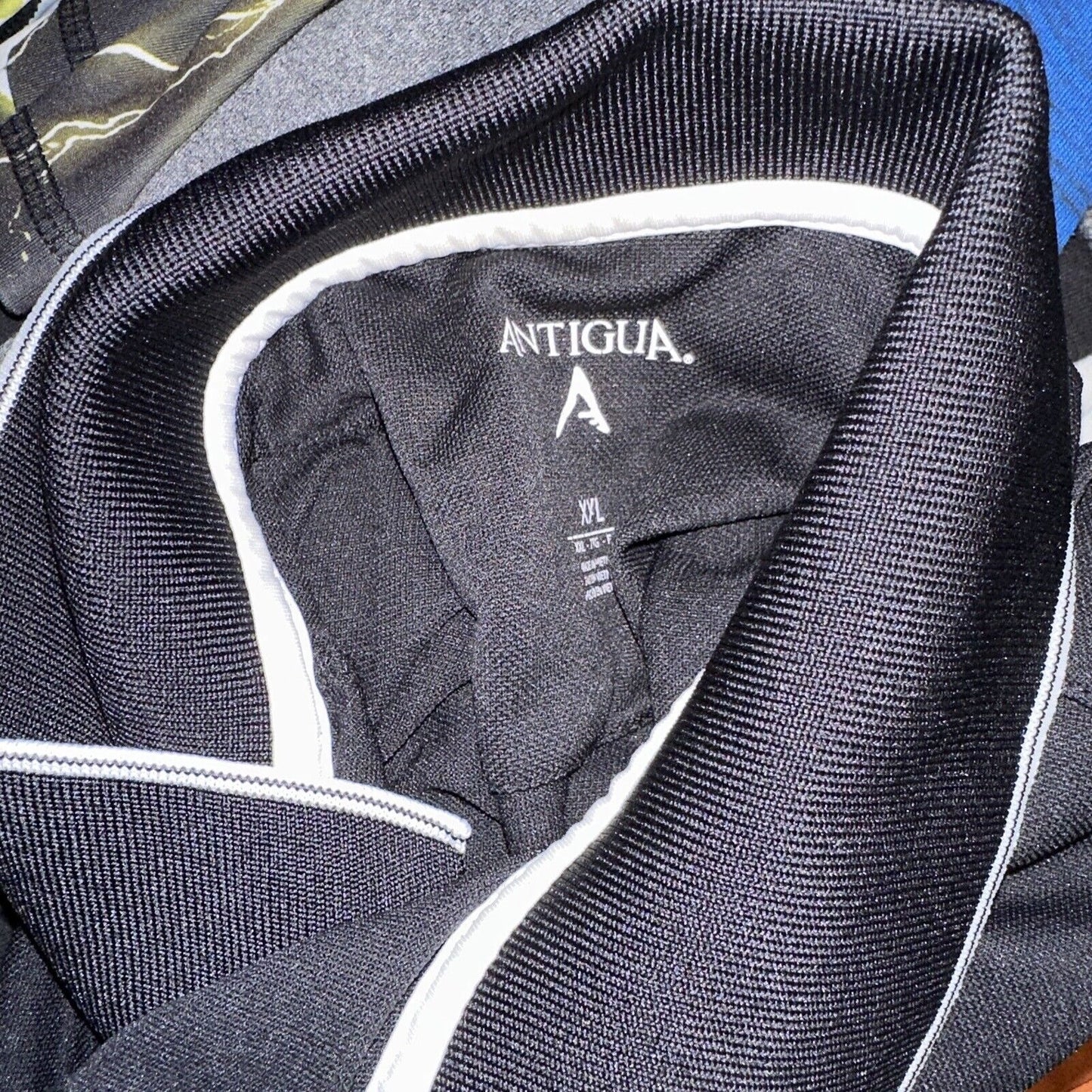 Men’s Black Antigua XXL San Francisco Giants Baseball Polo Shirt