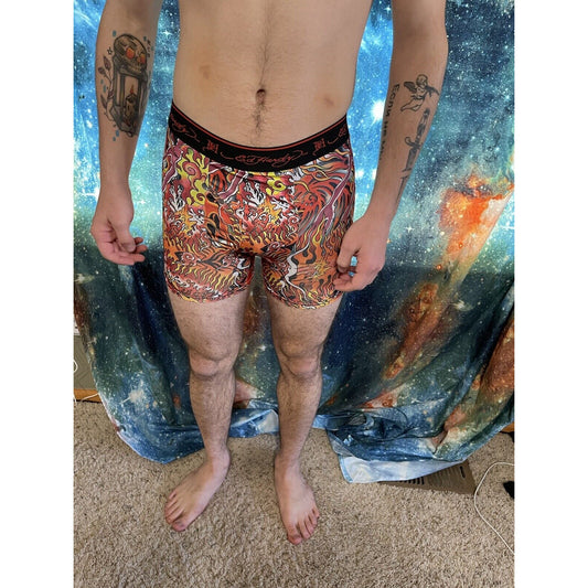 men's ed hardy compression shorts small flames New And Unworn