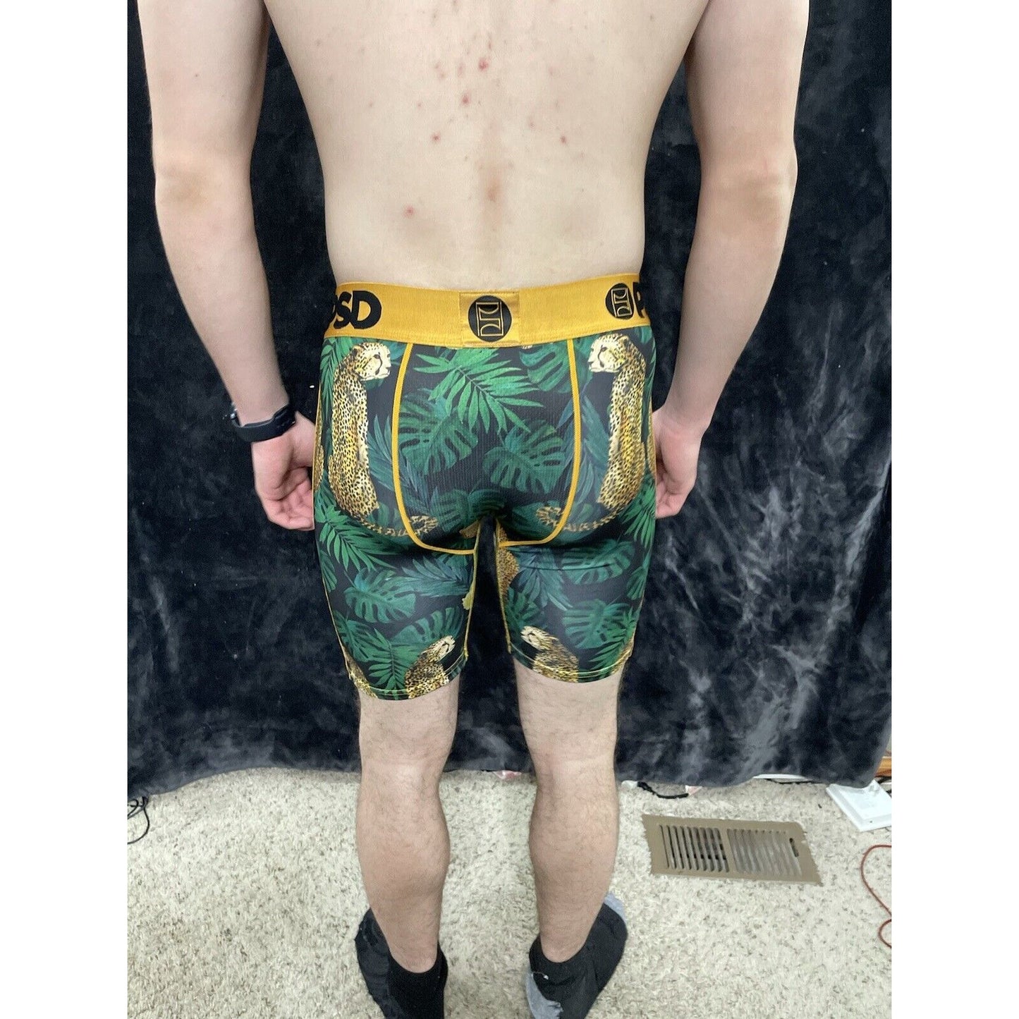Men’s PSD Leopard Jungle Medium Boxer Briefs Multicolor