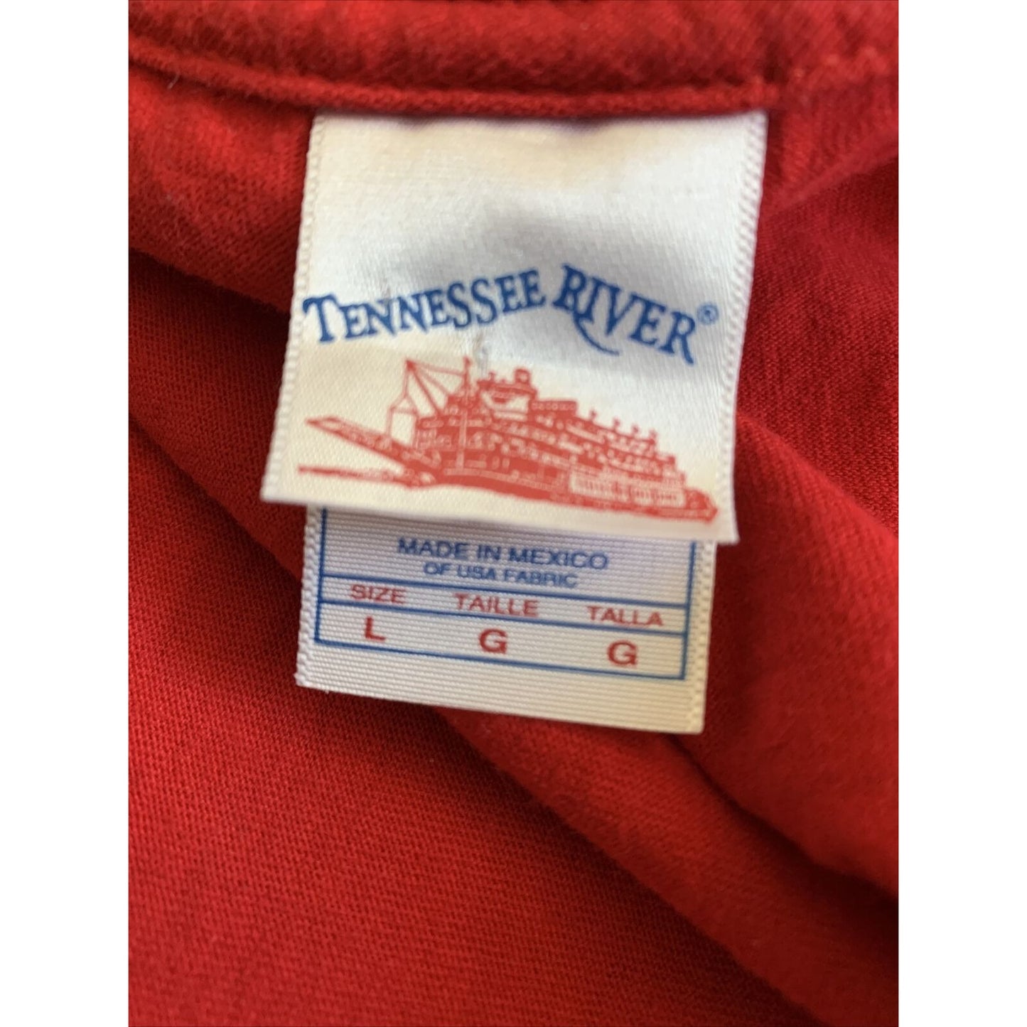 Men's TENNESSEE RIVER XL Large Red United We Stand USA SS T-Shirt