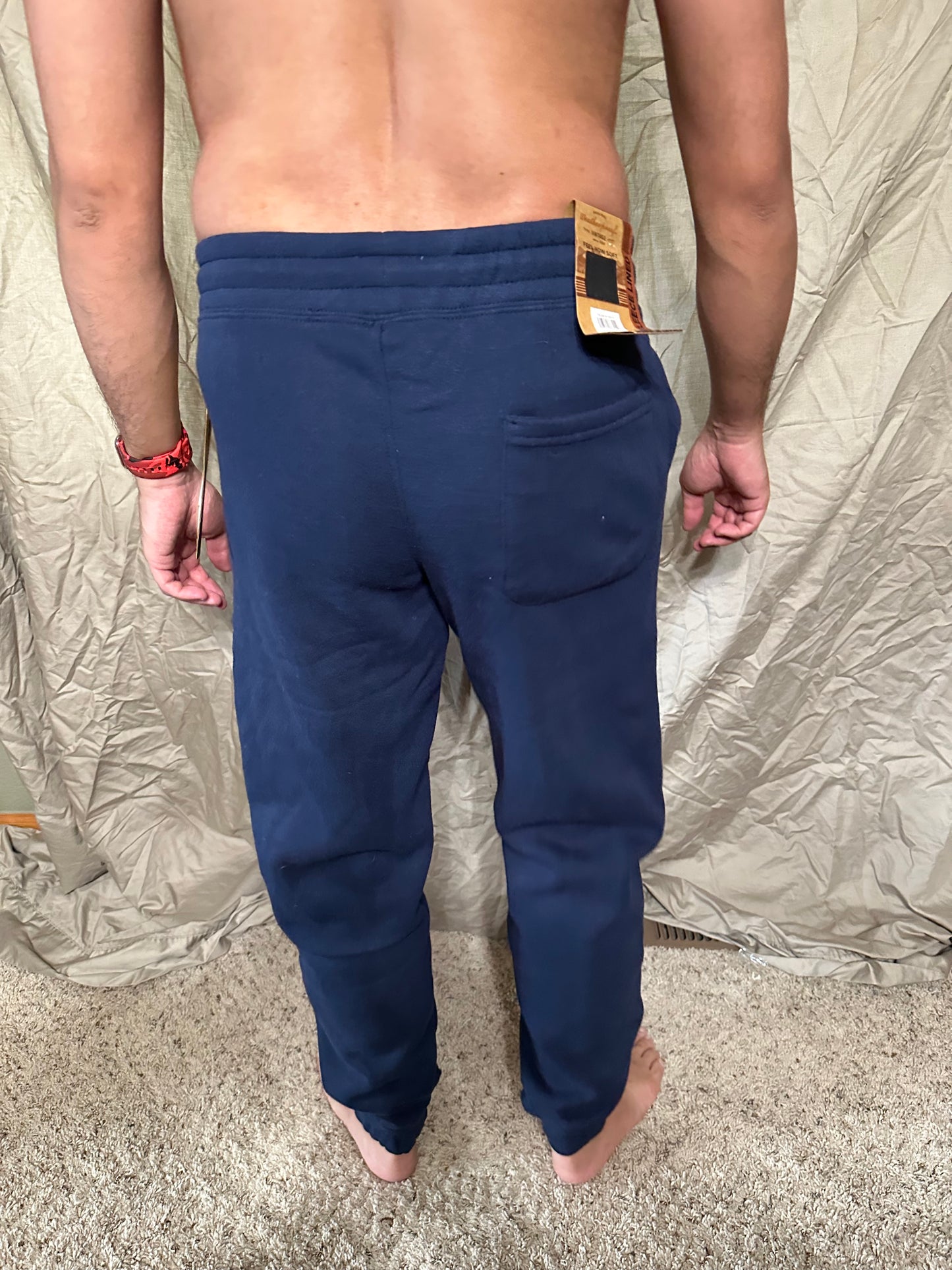 Men’s small navy blue weatherproof vintage rimrock jogger fleece lined sweat pants new with tags
