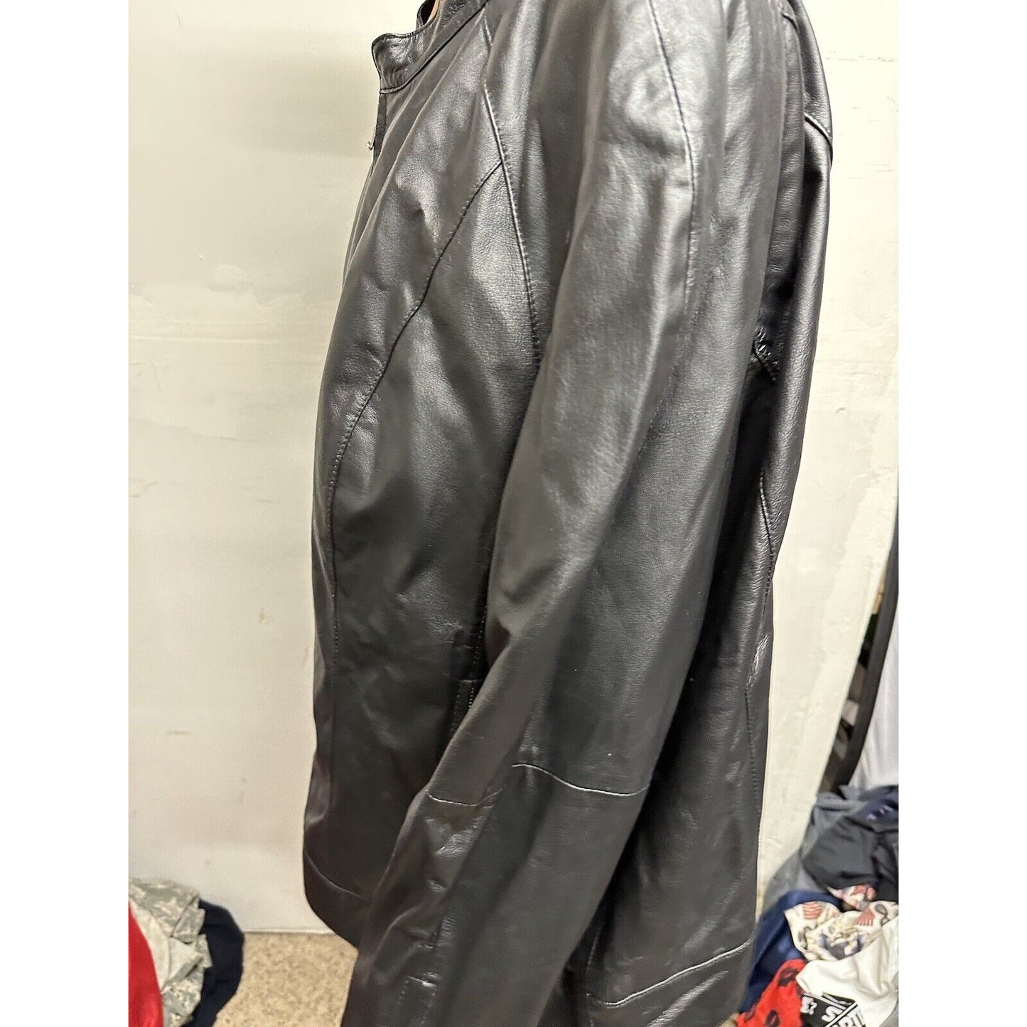 Black JL Studio Jessica London 34w Leather Jacket Black