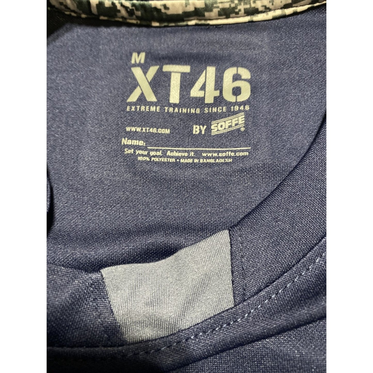 XT46 Extreme Training by Soffe Men’s Medium Navy Blue Athletic Polyester T-shirt