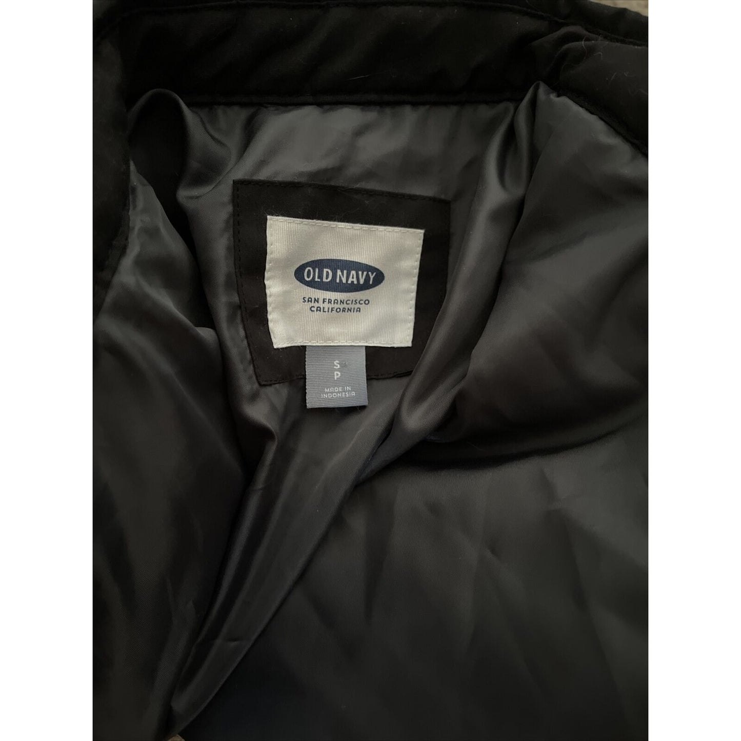 Men’s Small Old Navy Black Snap up Jacket