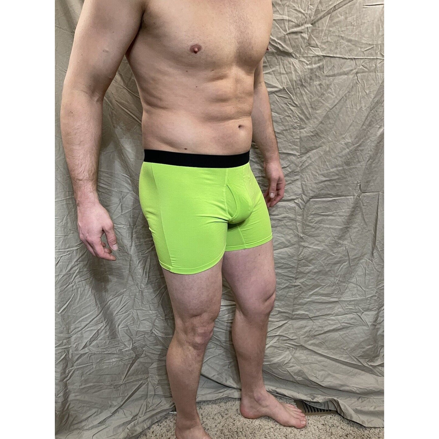 men's neon green inersy weekly medium boxer briefs
