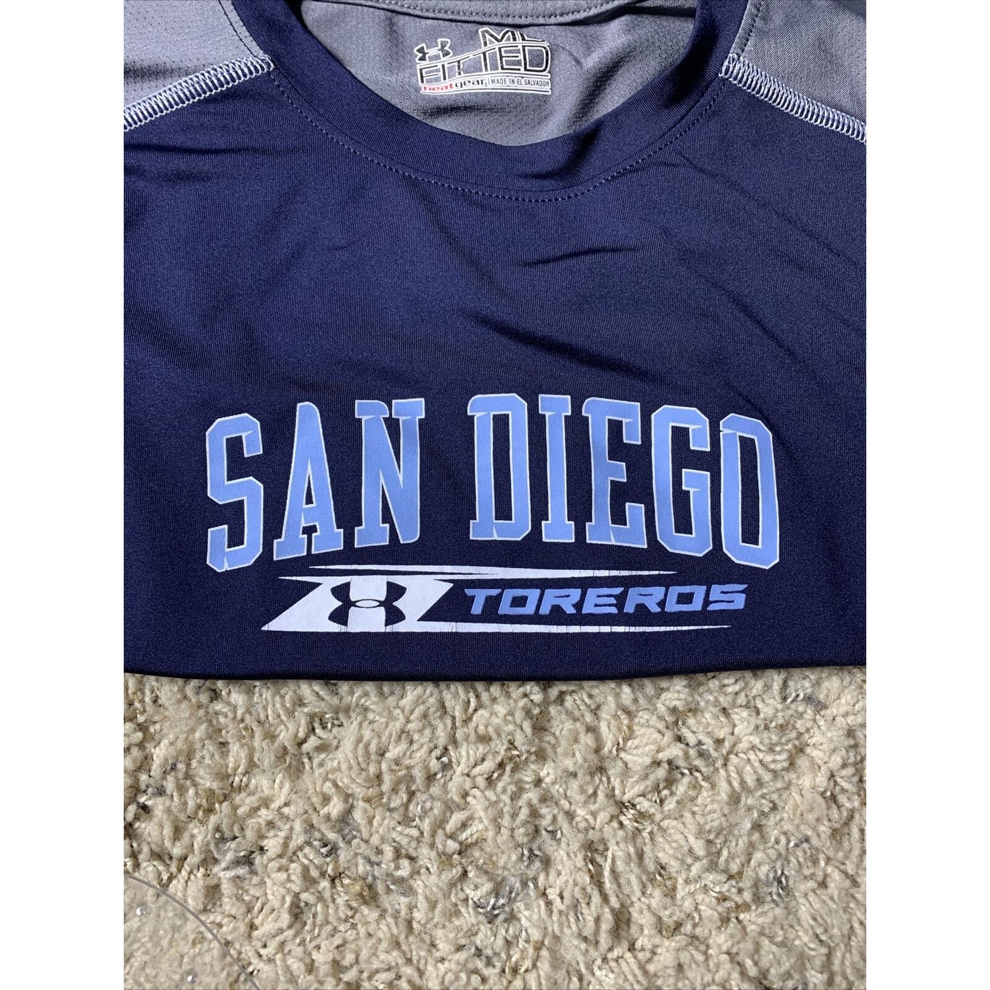 University Of San Diego Toreros UA Under Armor Heat Gear Fitted Shirt