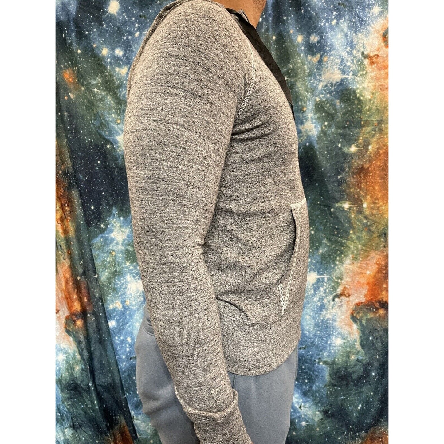 Men’s Nike Medium Full Zip Gray Stanford Hoodie