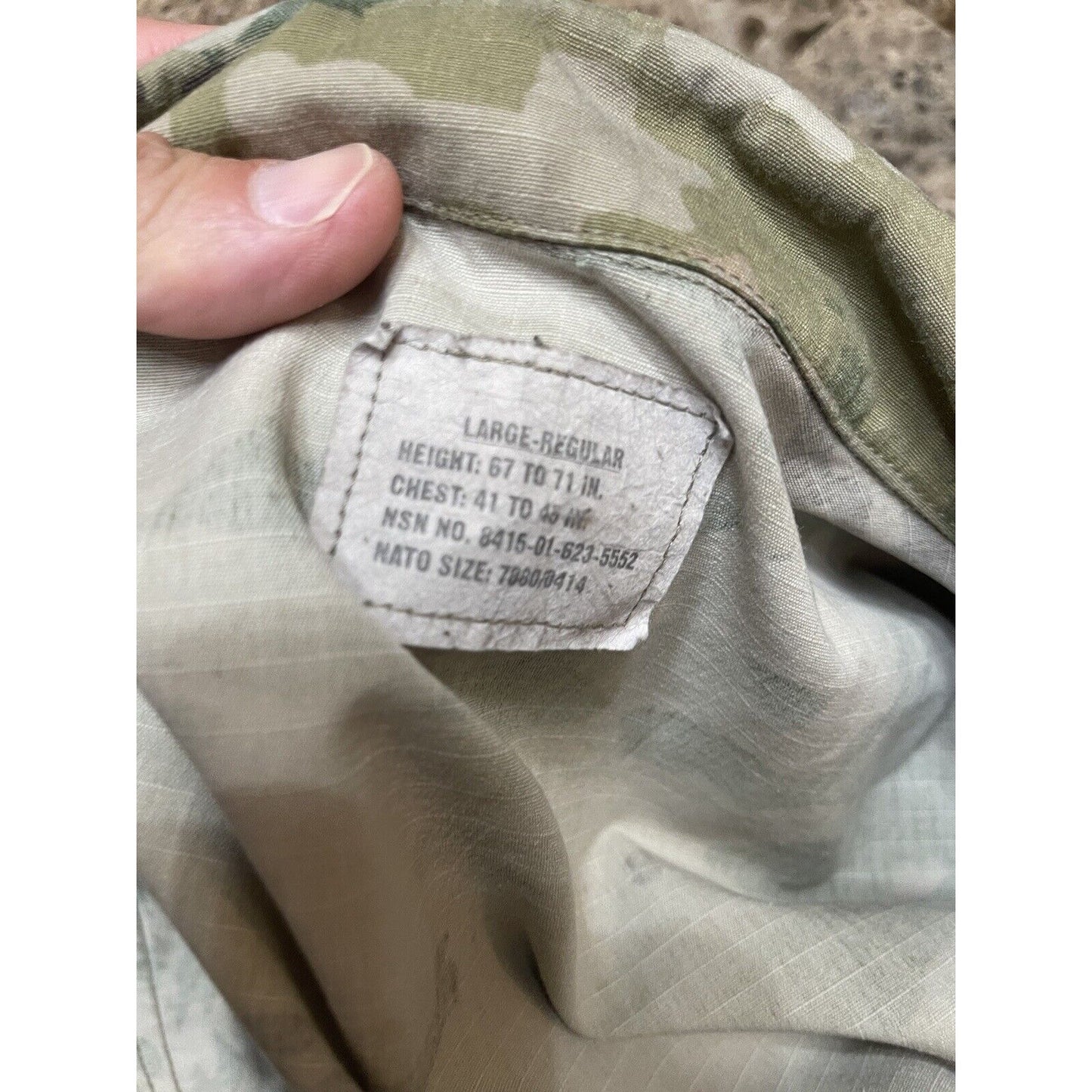 men’s ocp top blouse coat army combat unisex large regular air force space force