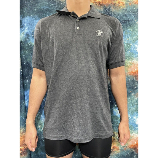 Men’s Beverly Hills Polo Club Polo Shirt Modern Fit Large Gray
