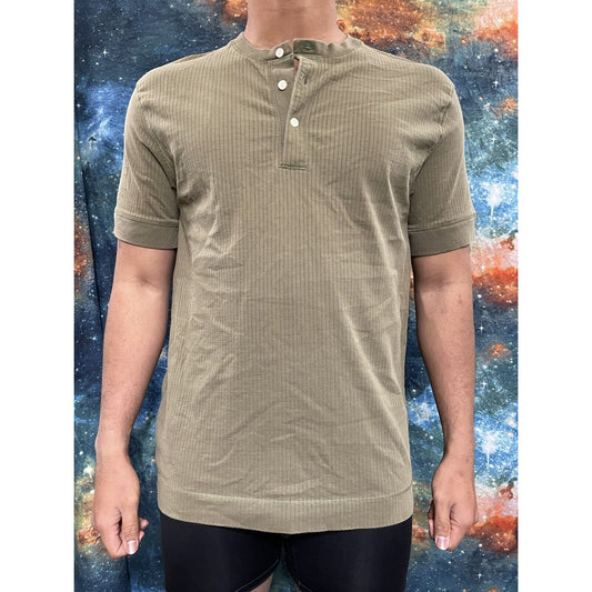 Tommy Hilfiger Men’s Olive Green Polo Shirt Short Sleeve Large