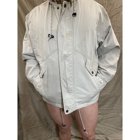 Men's Swingster Large light gray full zip jacket