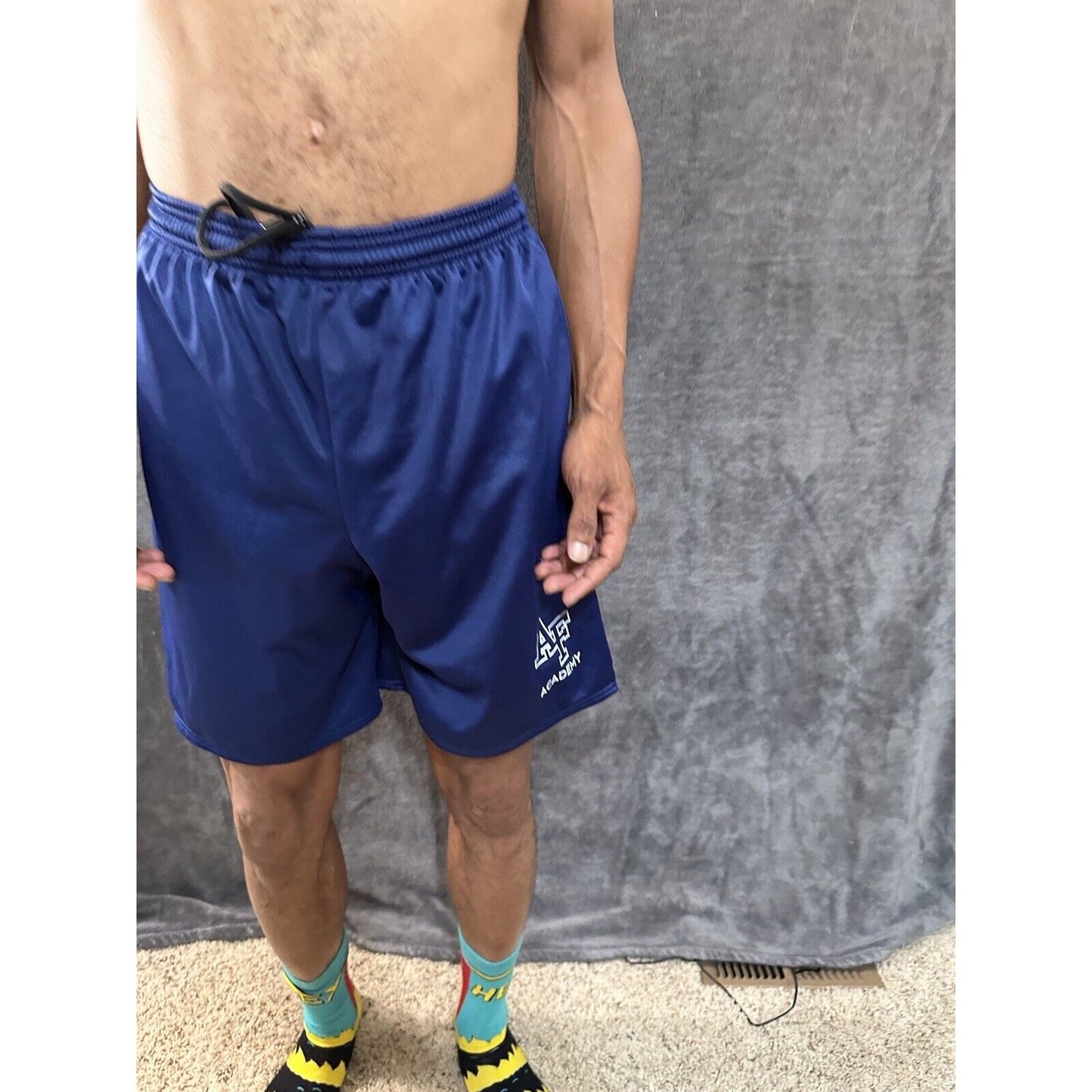 Men’s Cadet Air  Force Academy PT Blue Workout Athletic Shorts Medium