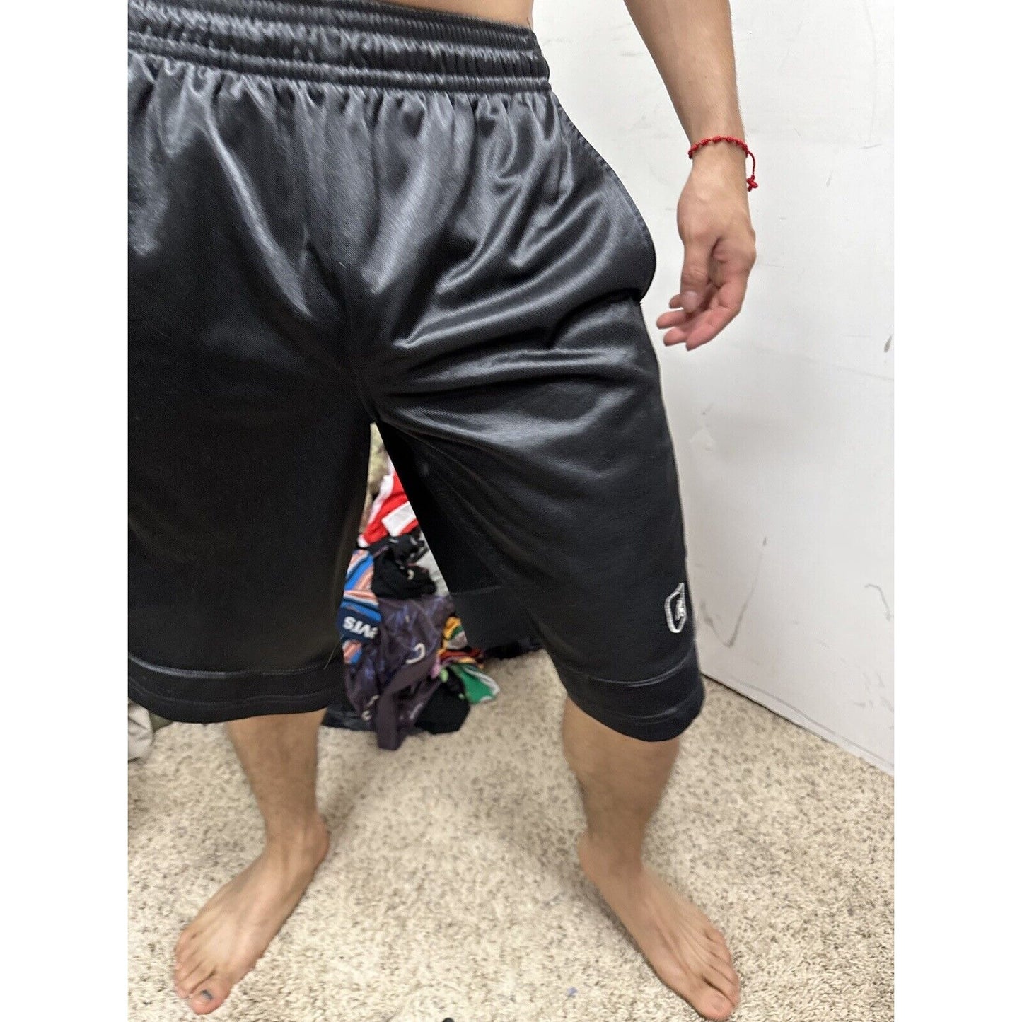 Men’s Black And1 Small Athletic Shorts With Pockets