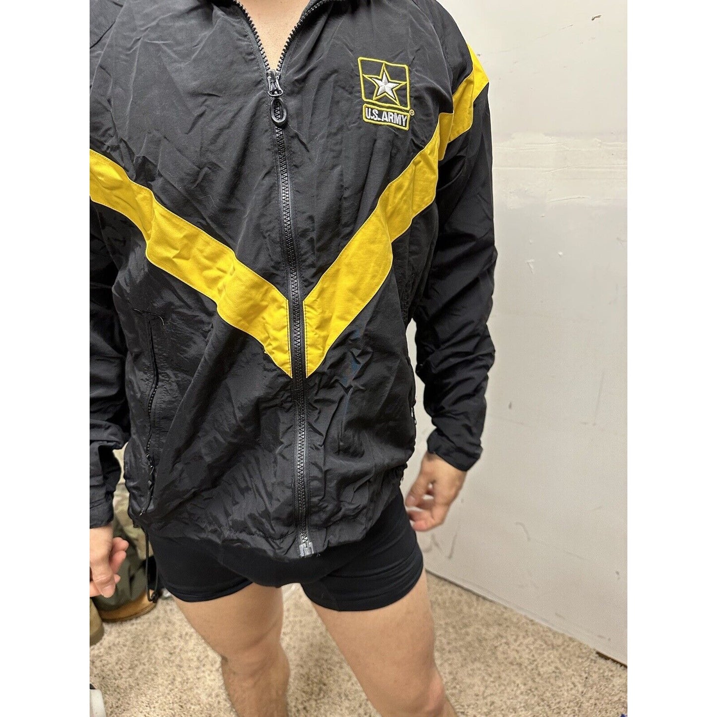 Men’s Army Jacket Apfu Small Regular Black Uniform Pt