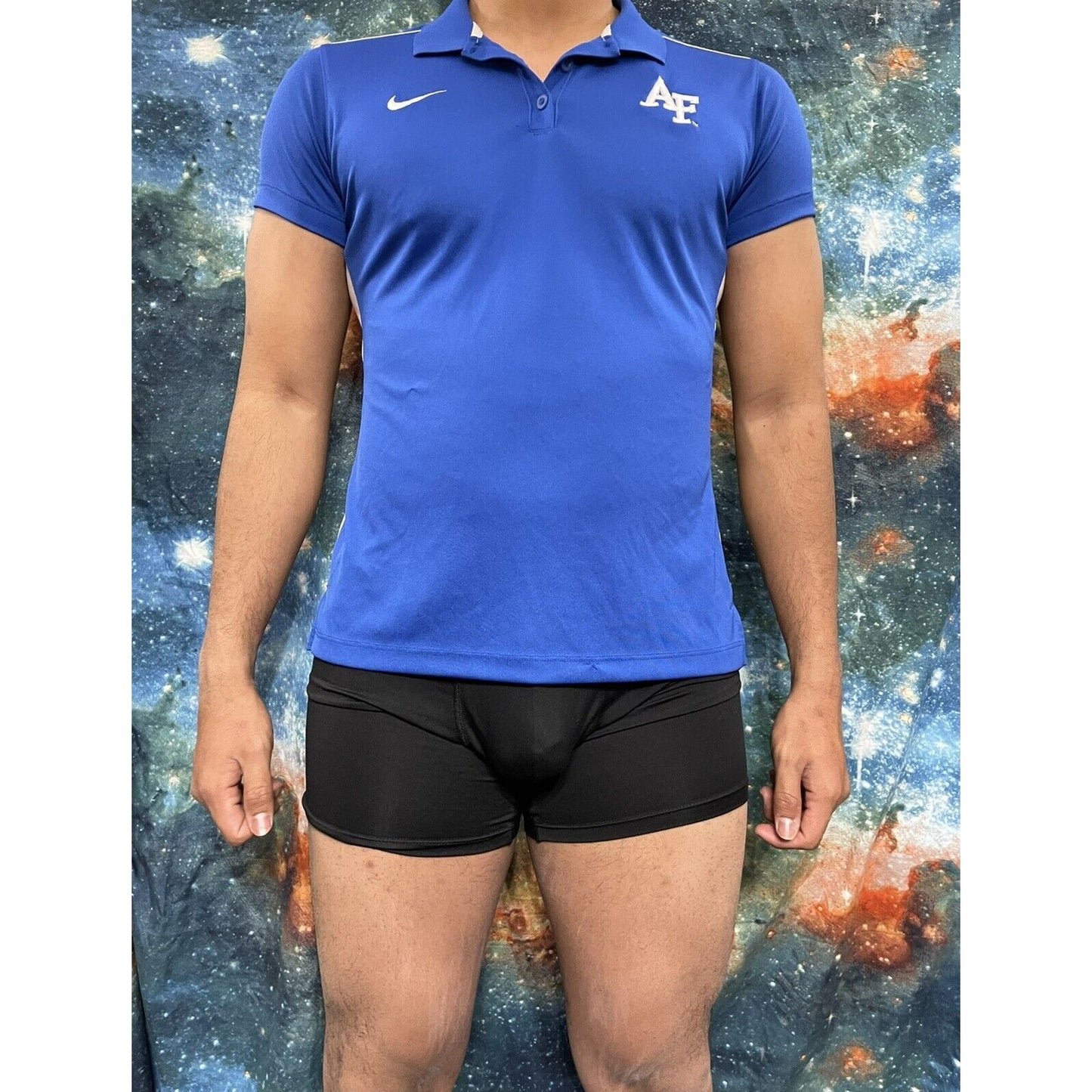 Air Force Nike Dri-Fit Large Blue Polo Shirt