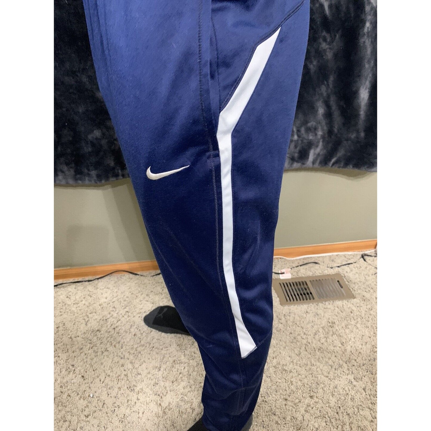 Men’s Nike Blue Warm-up Exercise Running Pants With Pockets