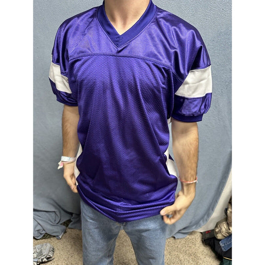 Men’s Purple And White Champro Medium Football Jersey