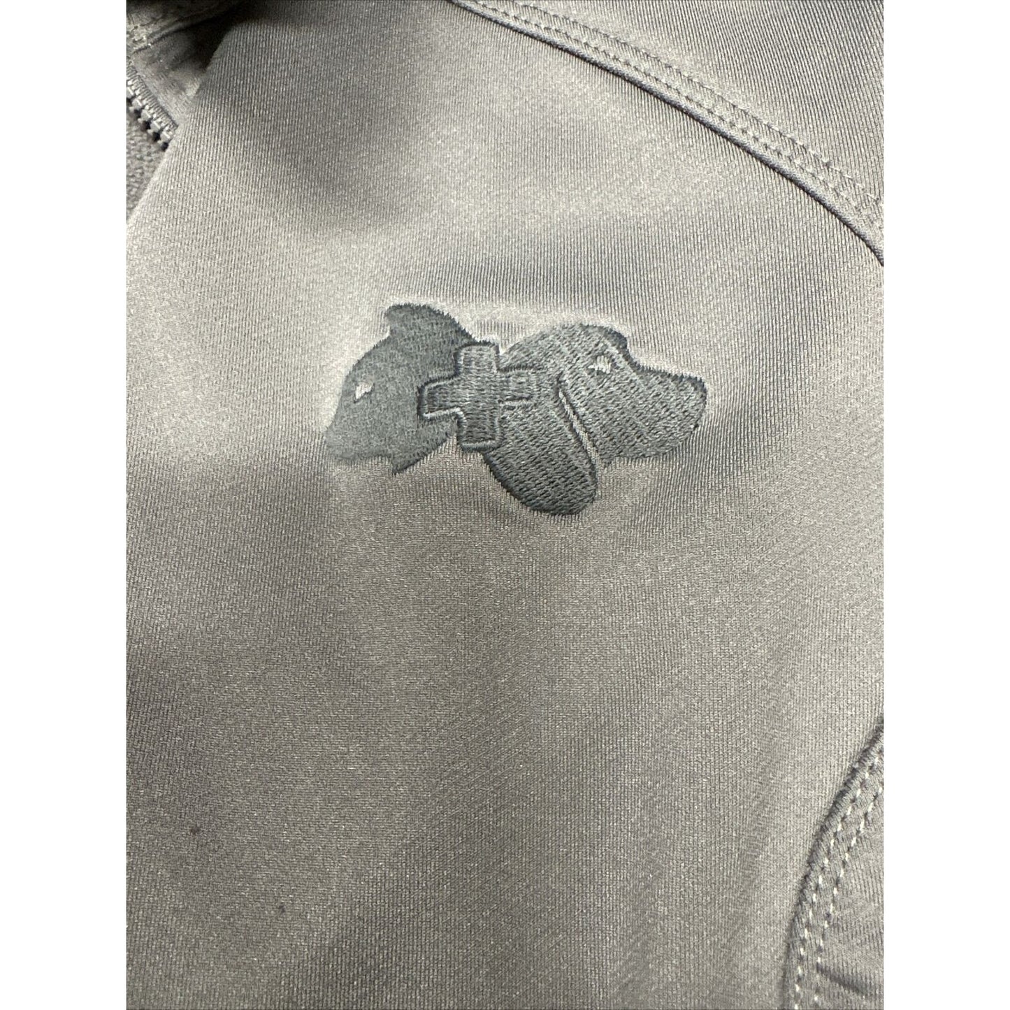 Men’s Gray Eddie Bauer Full Zip Jacket Size Small Dog And Cat Veterinarian
