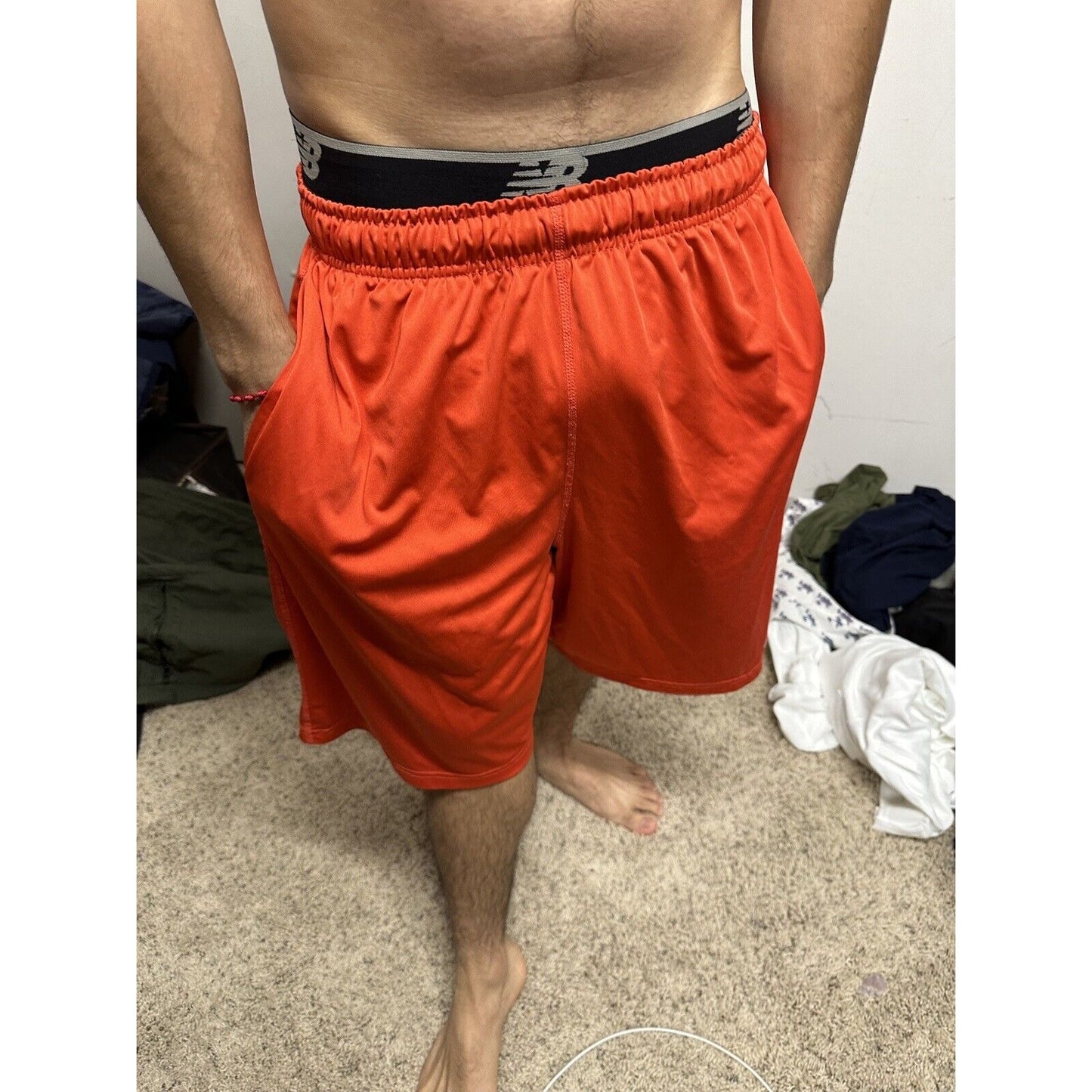 Men’s Red Nike Large Dri-fit With Pockets Athletic Shorts