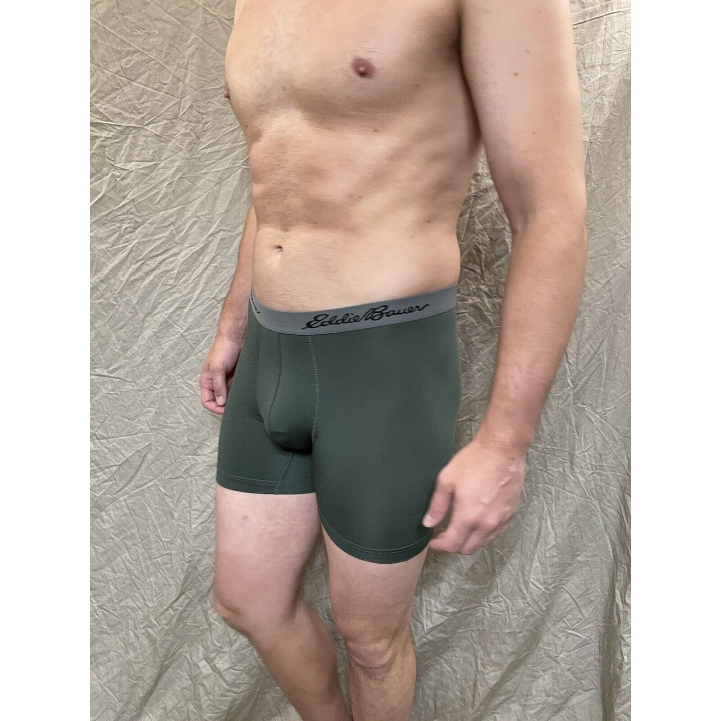 men's eddie bauer dark green medium boxer brief