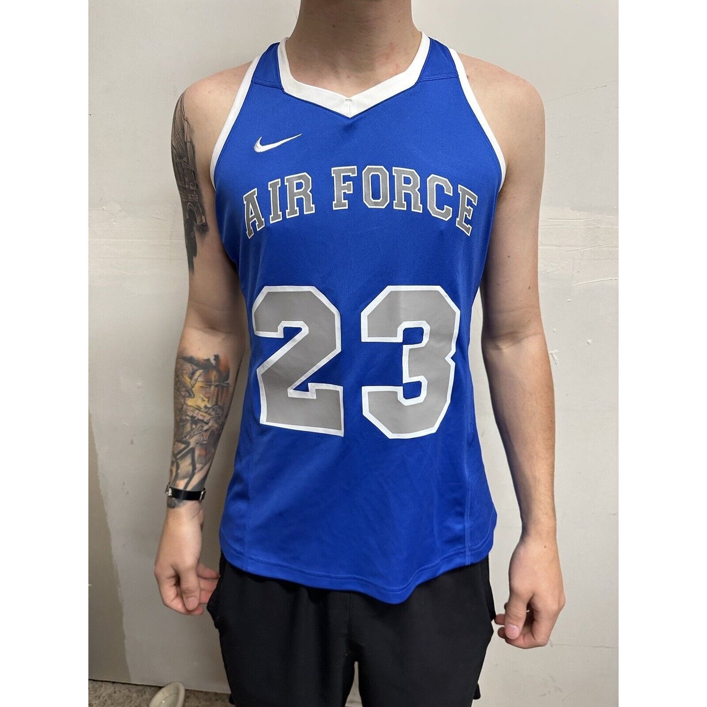Men’s  Large Nike Dri-fit USAFA Air Force Academy Jersey Tank Top Athletic