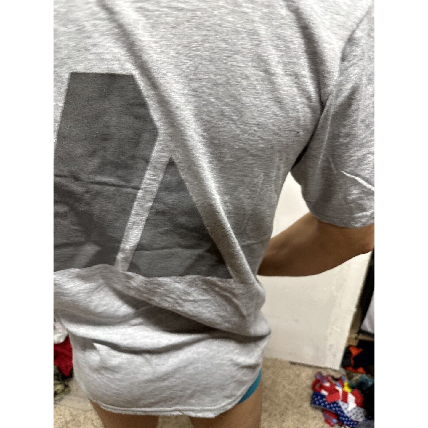 Men’s Soffe Small Dri Release Gray Army Pt Uniform Short Short Sleeve
