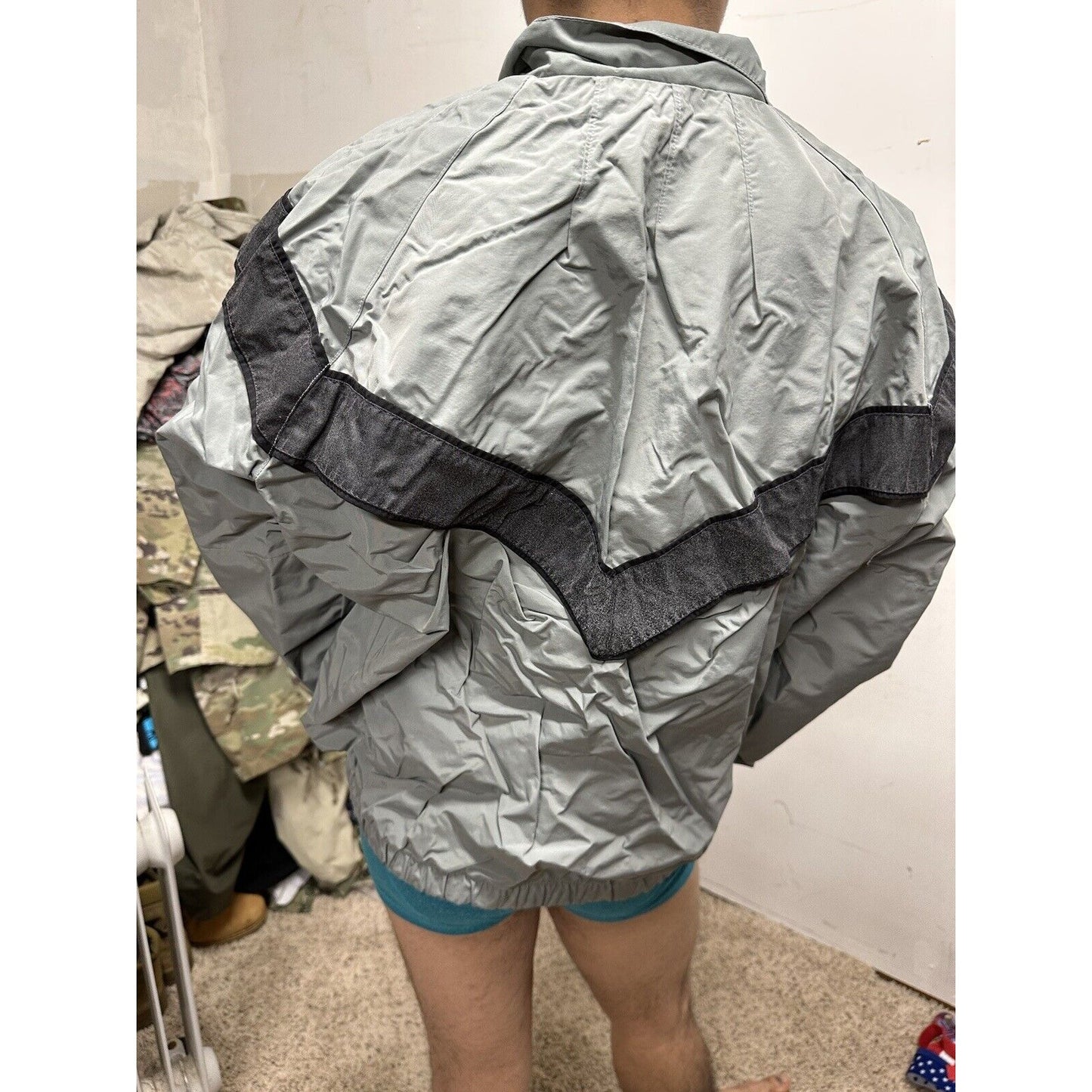 Men’s Army Pt Gray Jacket Small Long Uniform Top