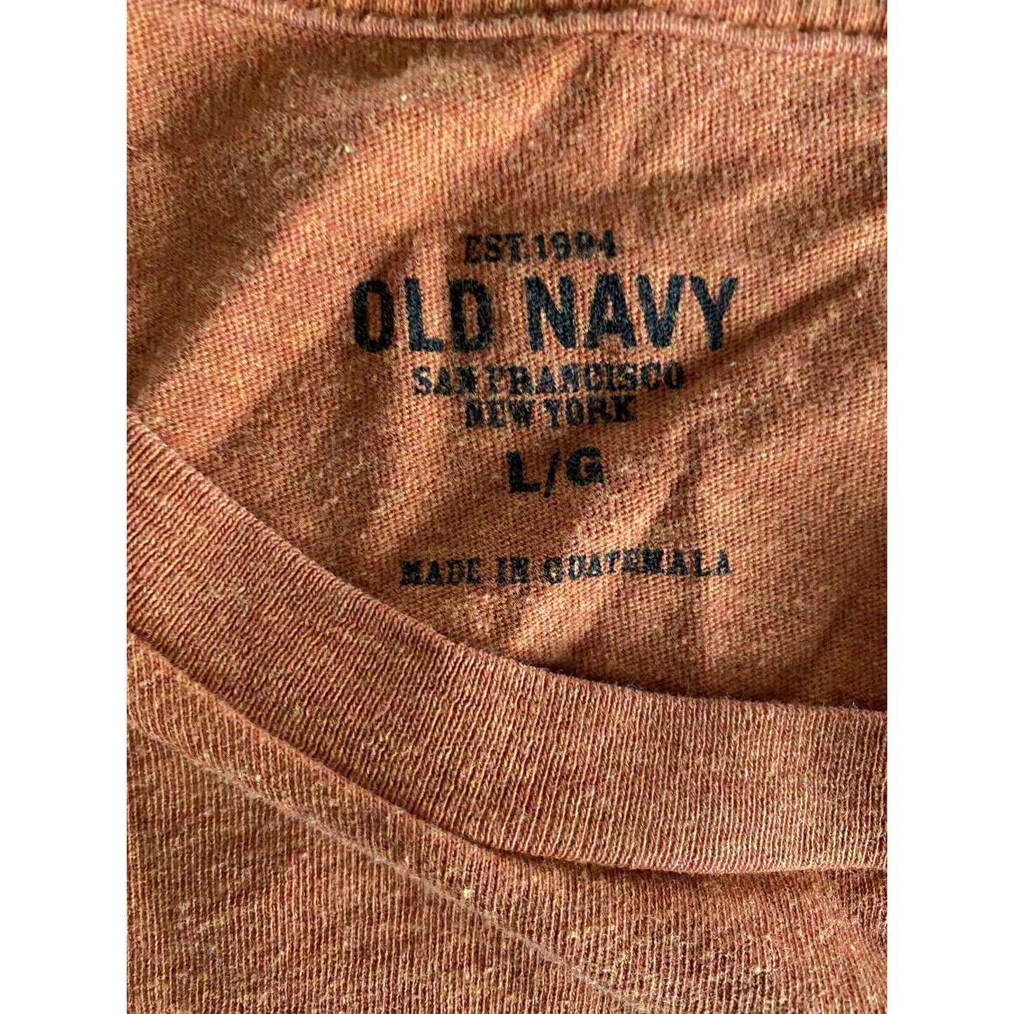 Old Navy Orange Men’s Large Cotton T-shirt