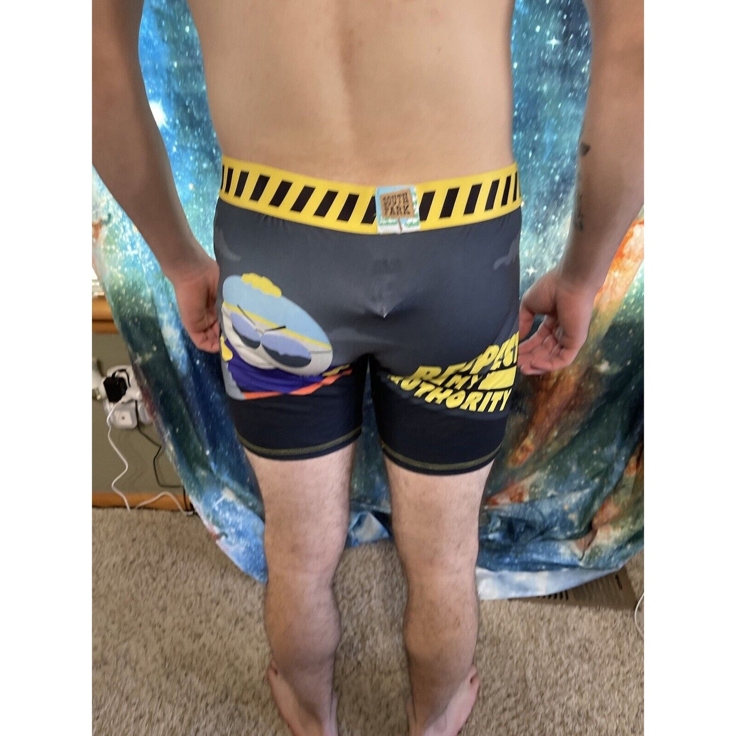 men's eric cartman south park autoritay compression shorts xl New And Unworn