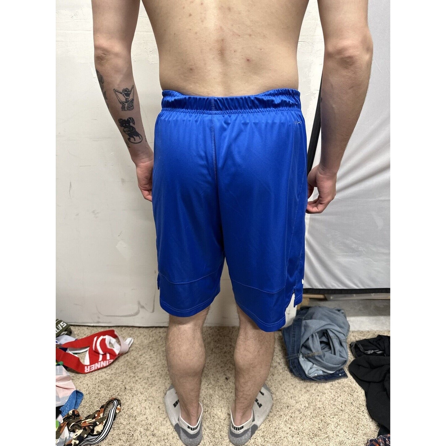 Men’s Air Force Blue Nike Dri Fit Small Workout Shorts