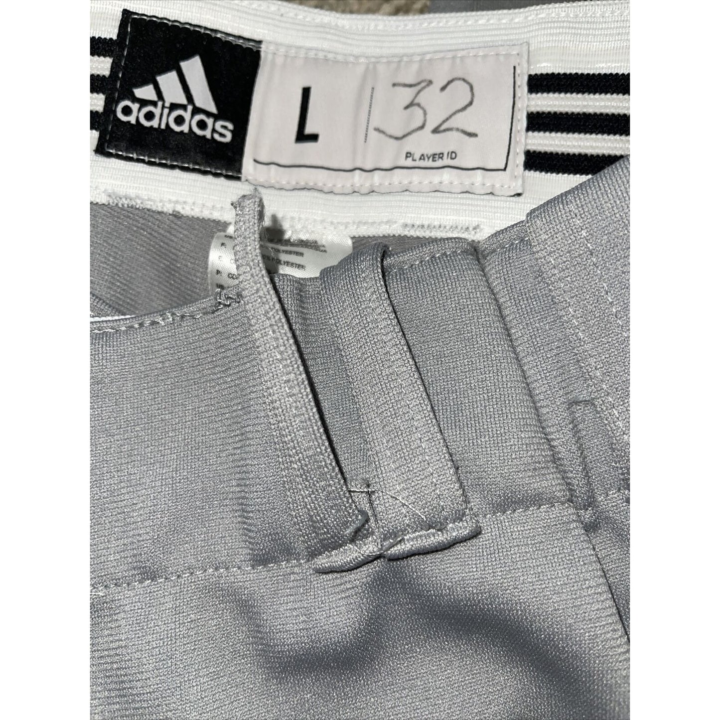 Men’s Adidas Gray Baseball Pants Large