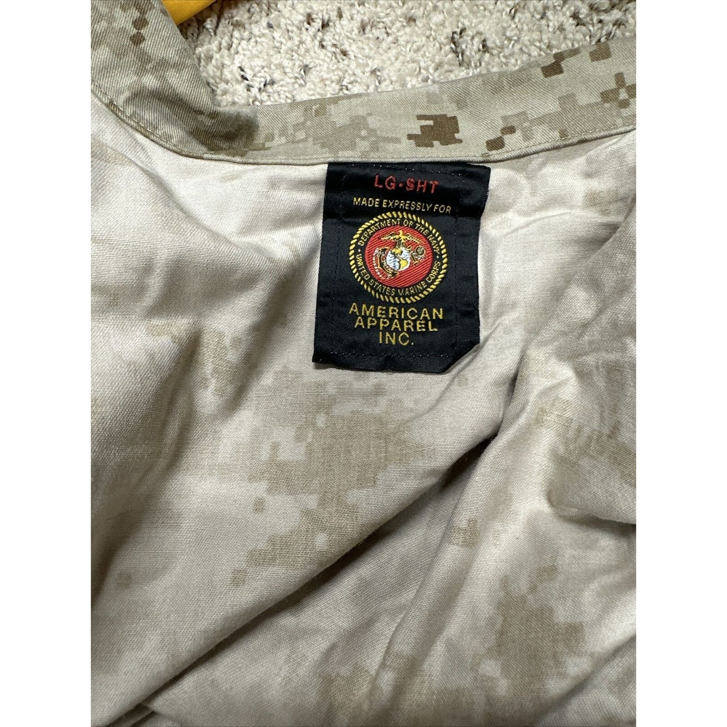 Men’s USMC Marine Corps Blouse Top Uniform Large Short