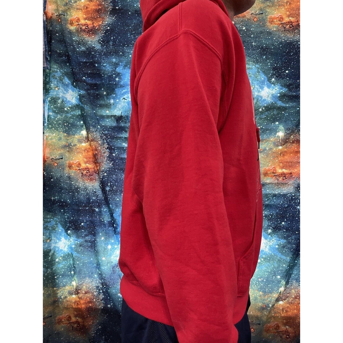 Men’s Gildan Red Large Say Watt #99 Hoodie