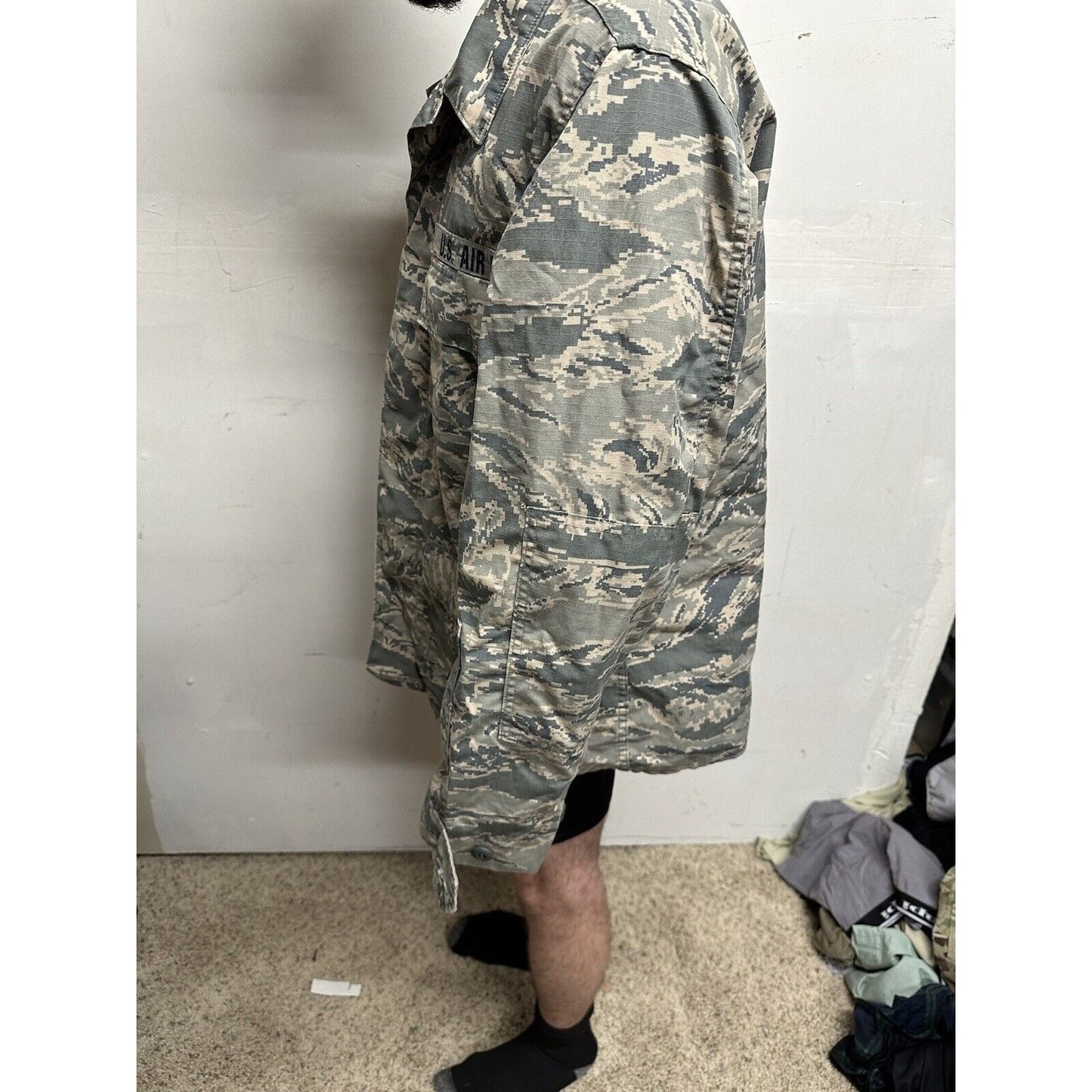 Men’s USAF Abu Airman Battle Uniform Civil Air Patrol Tool Uniform Blouse 46R