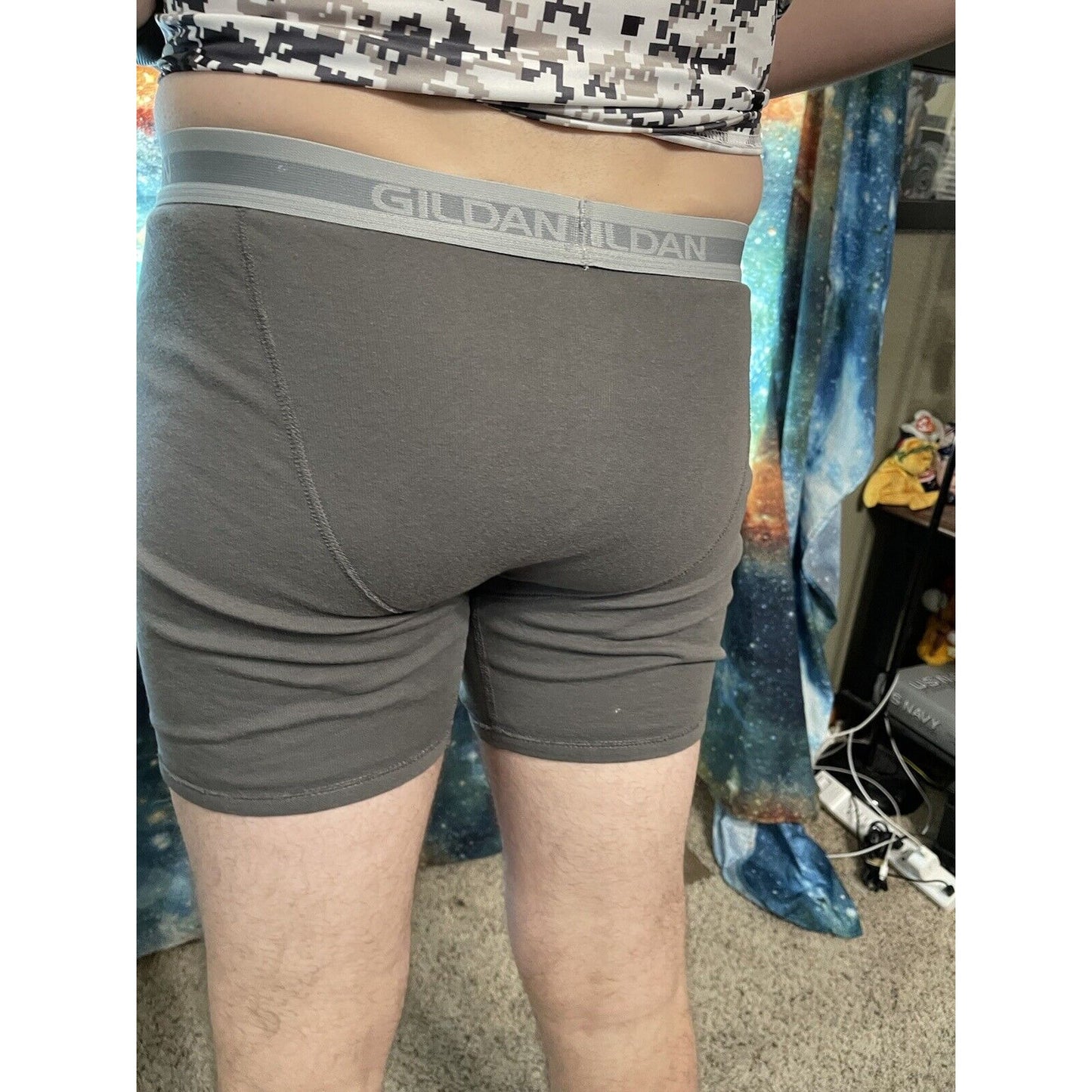 Men's Gildan Gray medium boxer briefs New And Unworn.