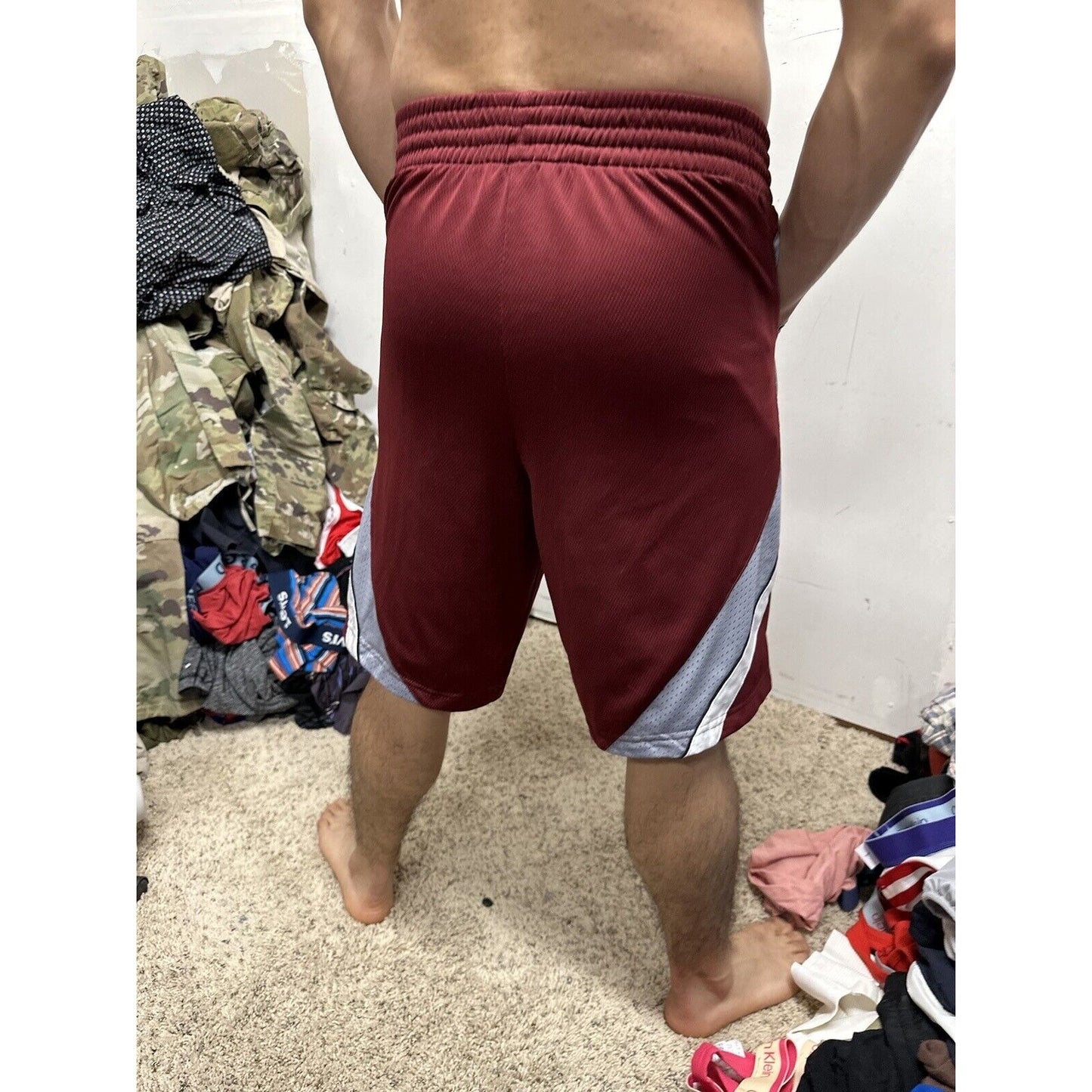 Men’s Maroon Simply For Sports Medium Athletic Shorts With Pockets